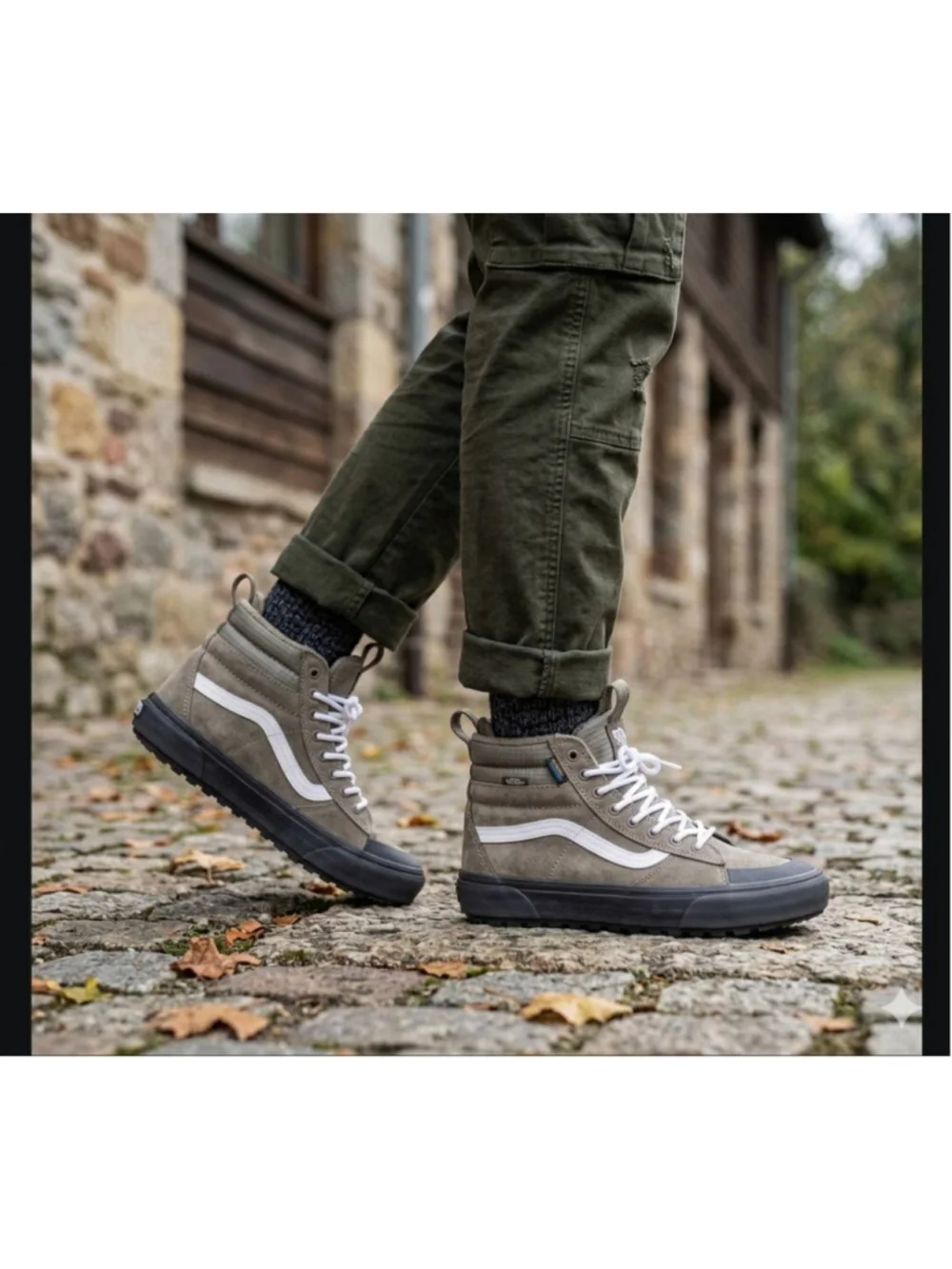 Vans Sk8- Waterproof MTE High Olive Drab Green. Mens size 8/ Womens Size 8.5